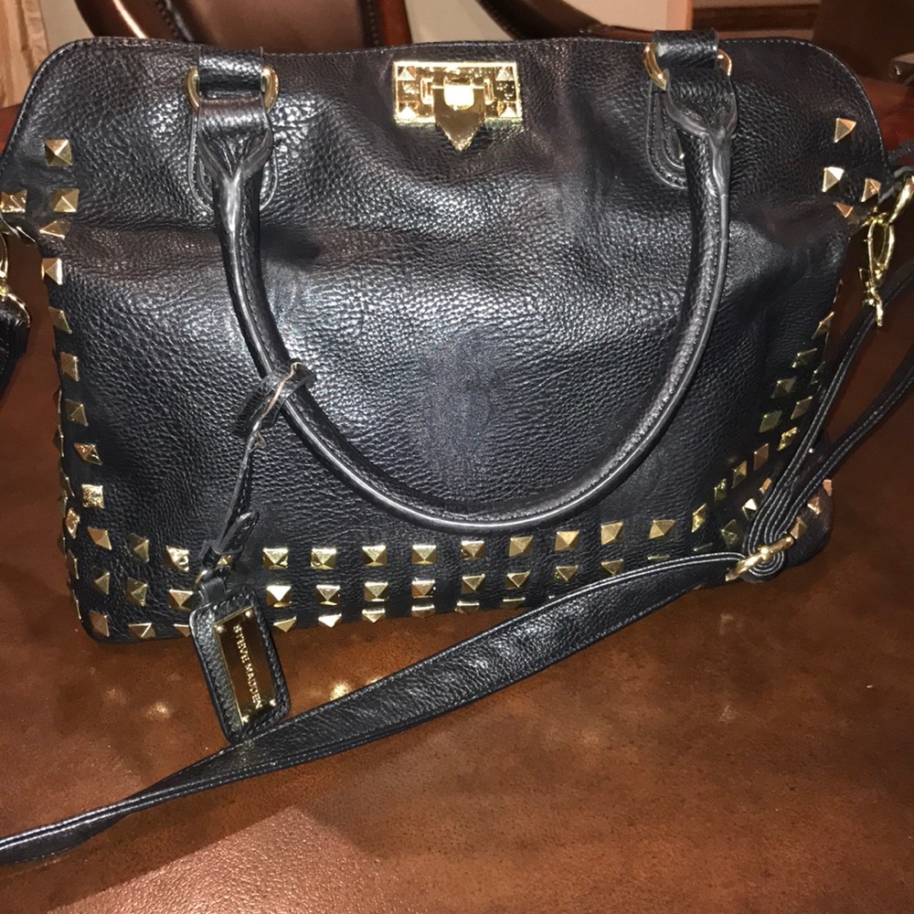 Steve Madden Black Leather Purse